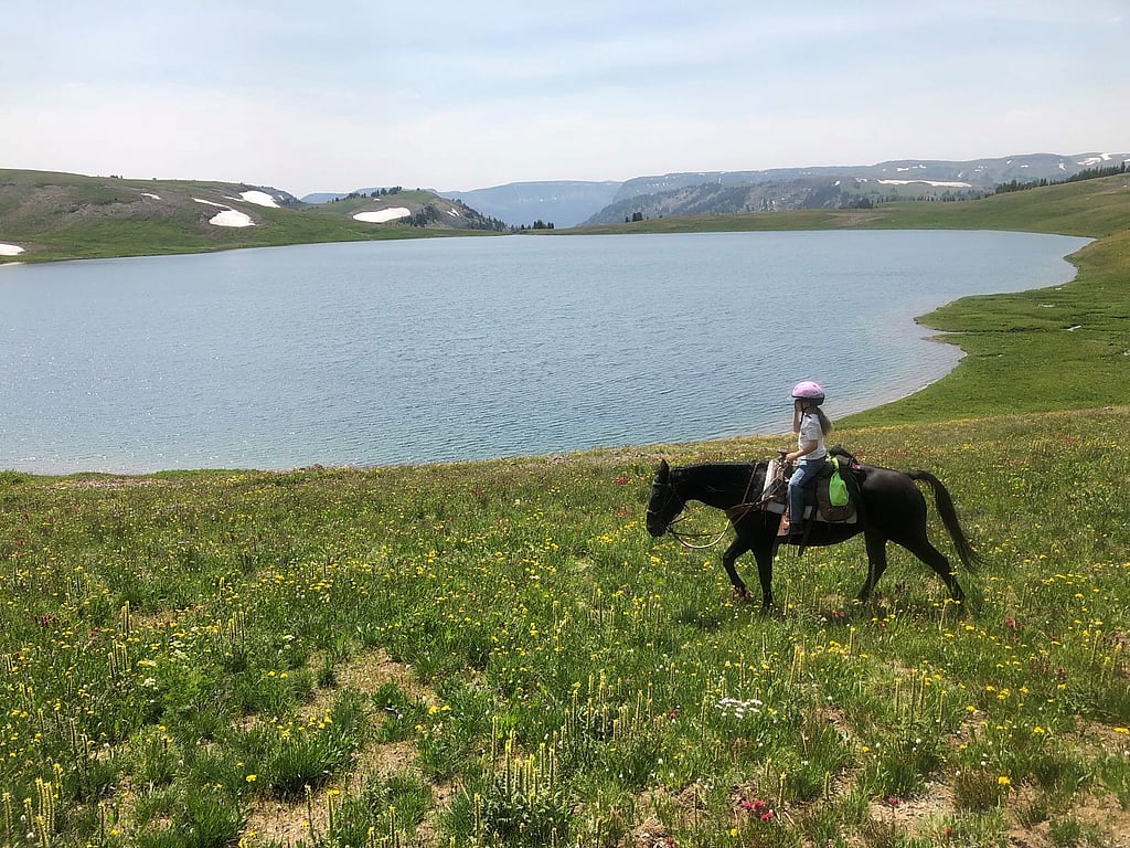 Fairy Lake in Yellowstone country Wyoming with 307 outfitters in Shoshone national forest