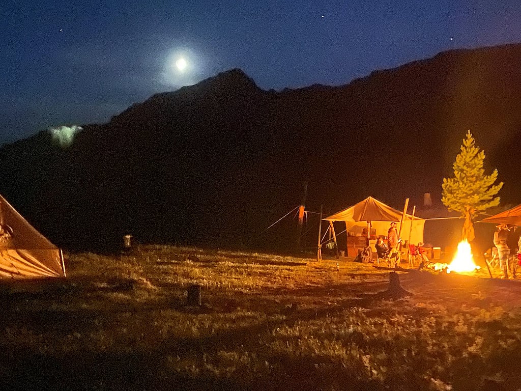 Camp Monaco after dinner