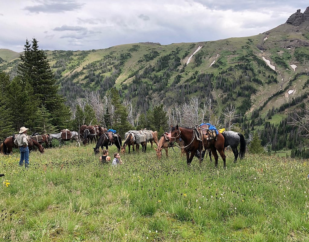 Break Time - 307 Outfitters Permitted outfitter on on the North Fork of the Shoshone National Forest near Cody Wyoming