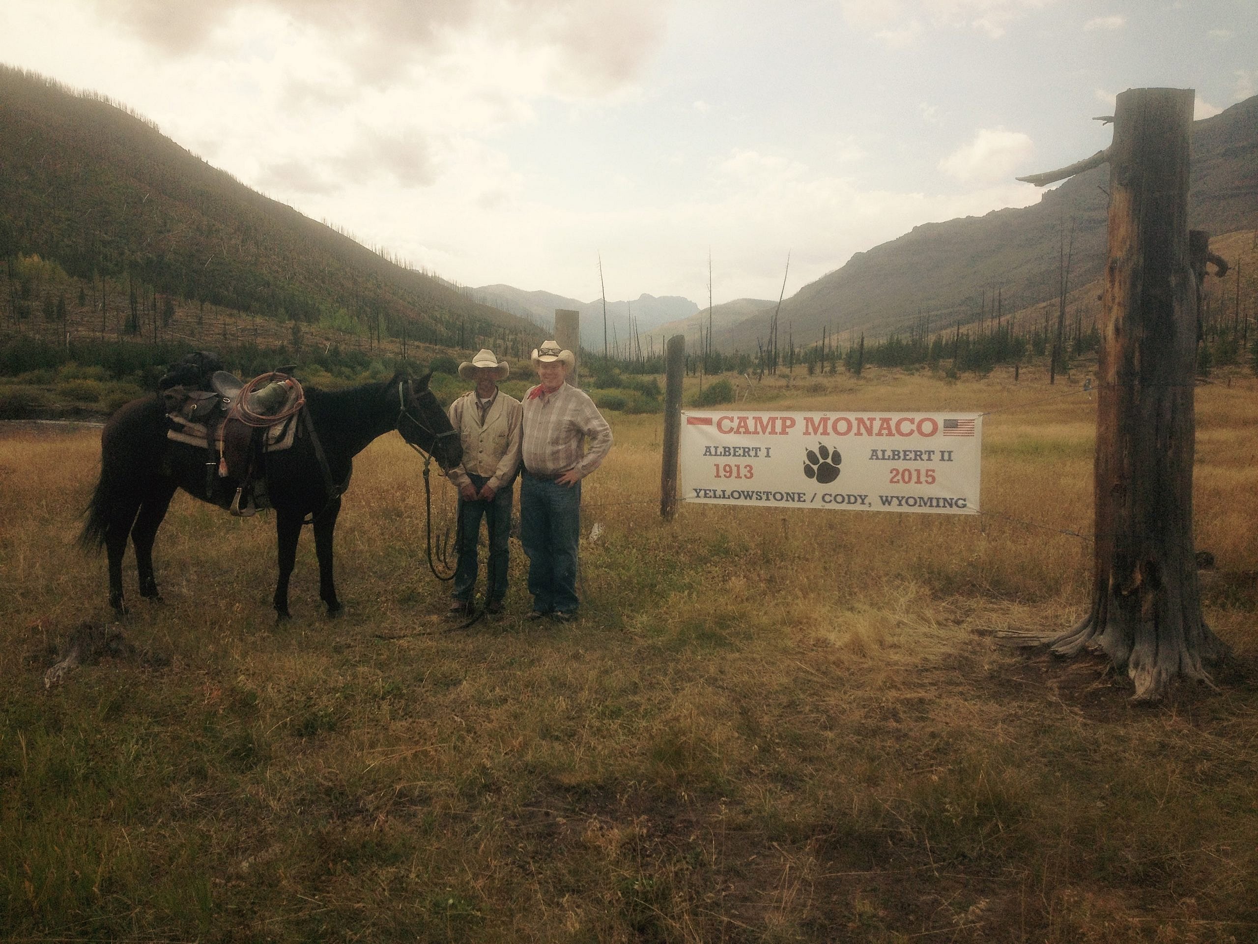 Camp Monaco on guided pack trip with 307 outfitters and Prince Albert
