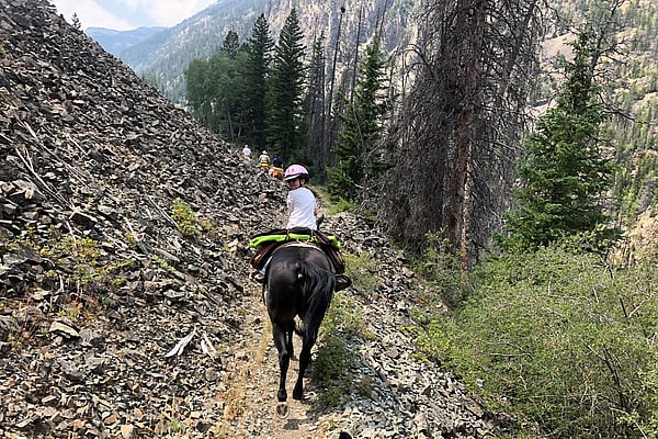 Guided pack trips for the entire family in Wyoming with camping and horseback riding