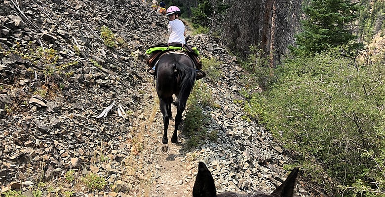 Guided pack trips for the entire family in Wyoming with camping and horseback riding