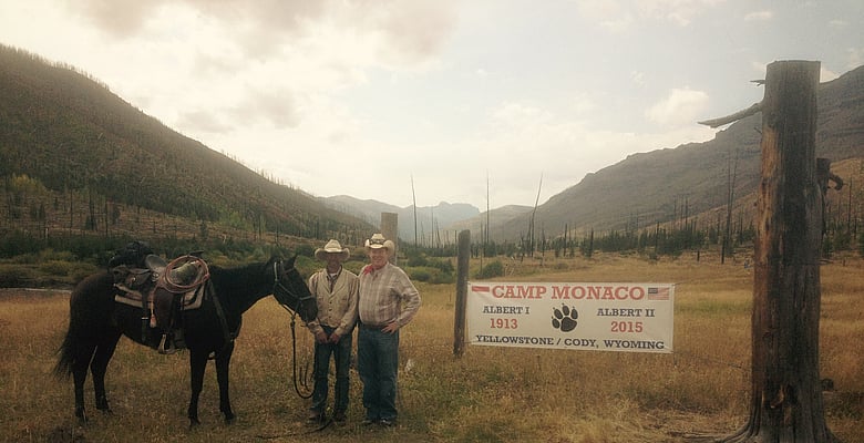 Camp Monaco on guided pack trip with 307 outfitters and Prince Albert