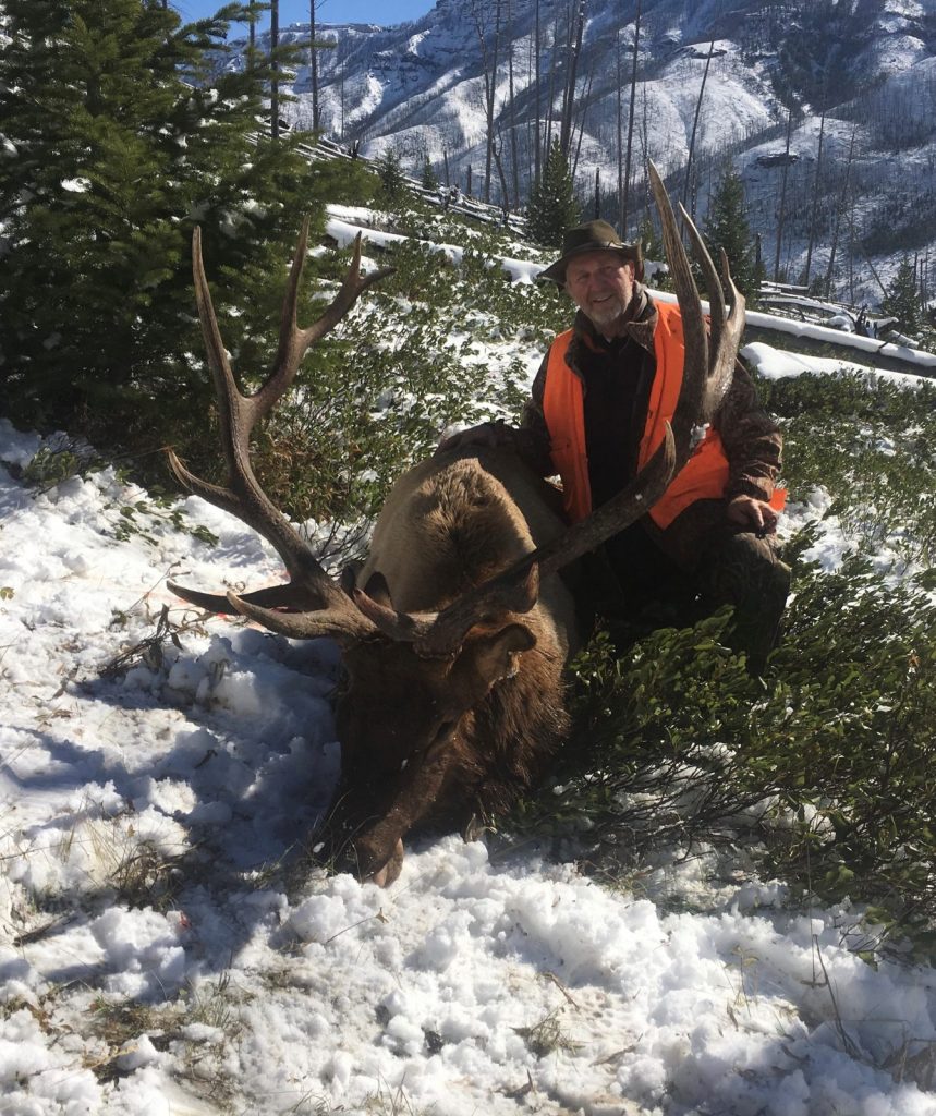 Wyoming guided elk hunting with Scott LaFevers and 307 Outfitters - Bull elk 2019